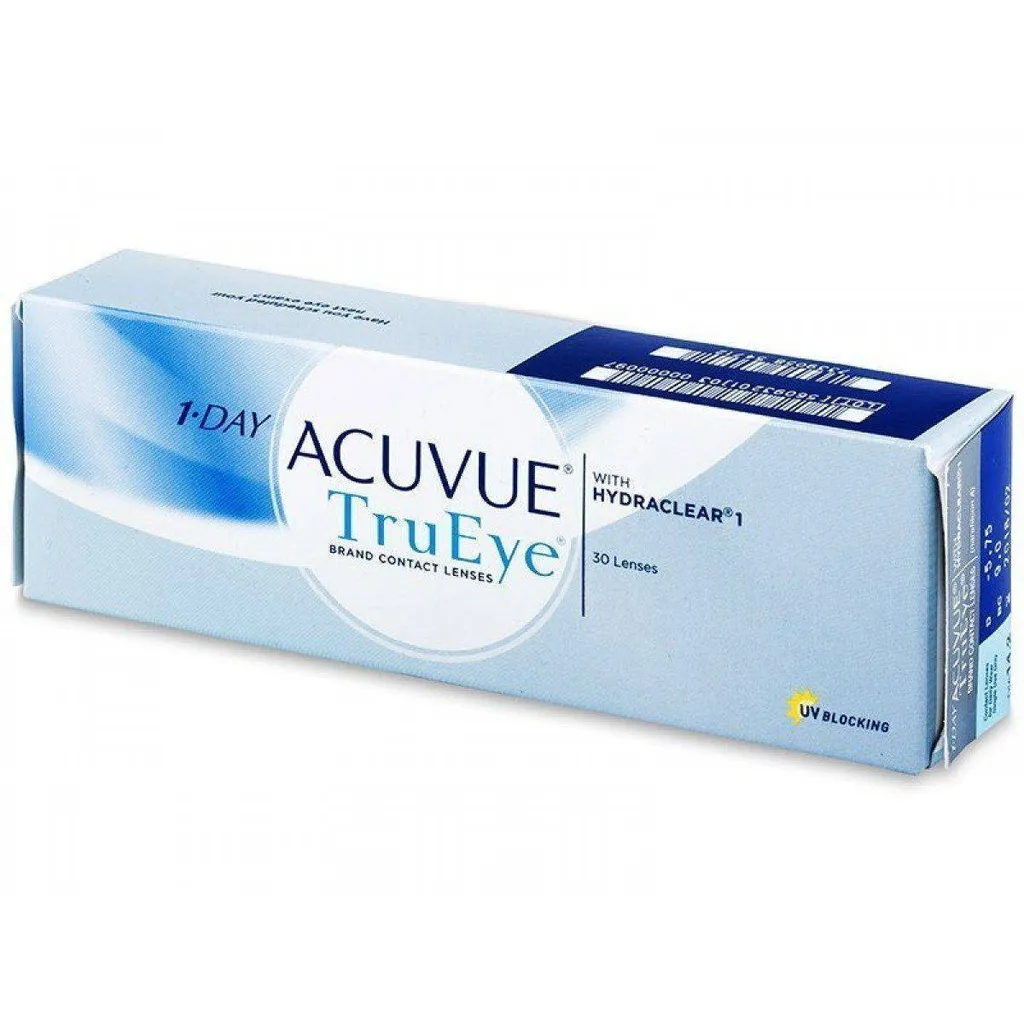 1-Day Acuvue TruEye Линзы контактные Однодневные, BC=8,5 d=14,2, D(-2.00), стерильно, 30 шт.