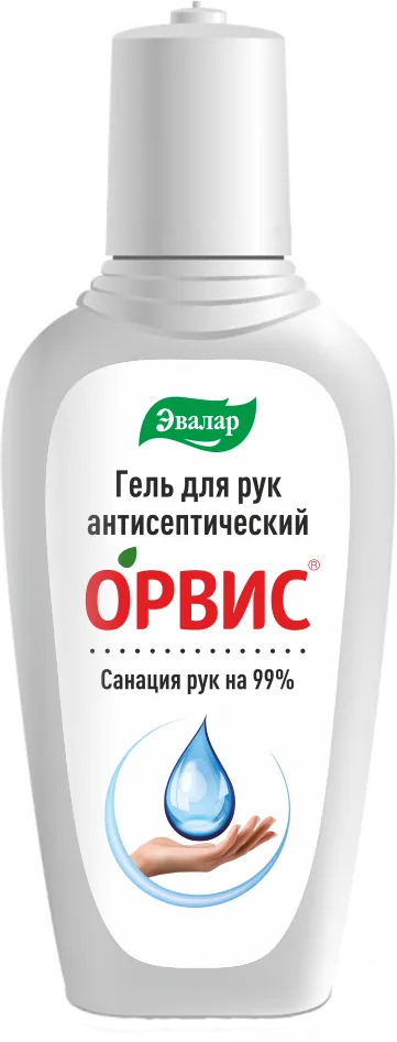 Орвис Гель для рук антисептический, гель для наружного применения, 100 мл, 1 шт.