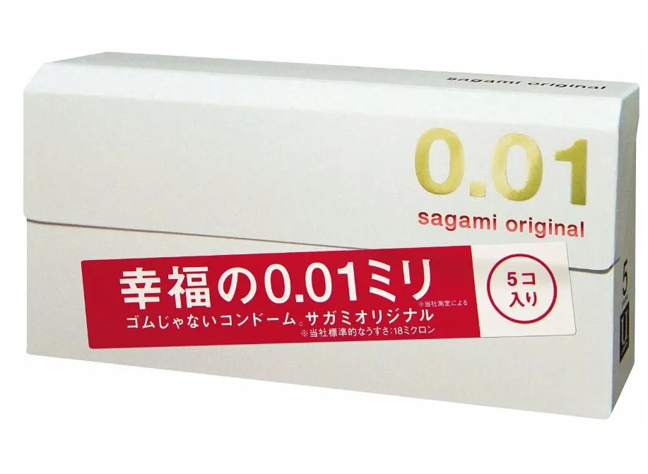 Sagami Original 001 Презервативы полиуретановые, презерватив, ультратонкие, 5 шт.