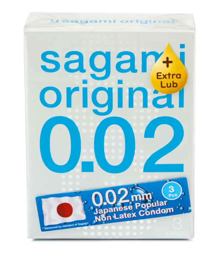 Sagami Original 0.02 Extra Lub Презервативы, 3 шт.