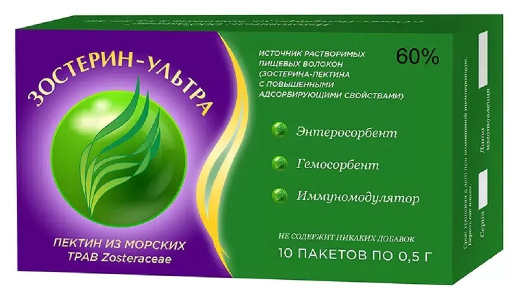 Зостерин-Ультра пор д/р-р орал 60% 500мг №10