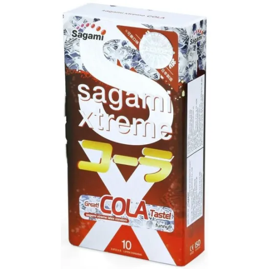 Sagami Xtreme Cola Презервативы, с ароматом колы, 10 шт.