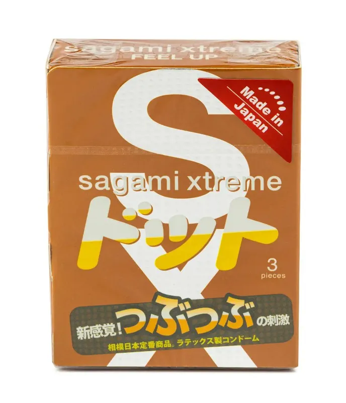 Sagami Xtreme Feel Up Презервативы, с точками, 3 шт.