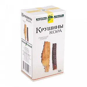 Крушины кора, сырье растительное измельченное, 50 г, 1 шт., Здоровье фирма