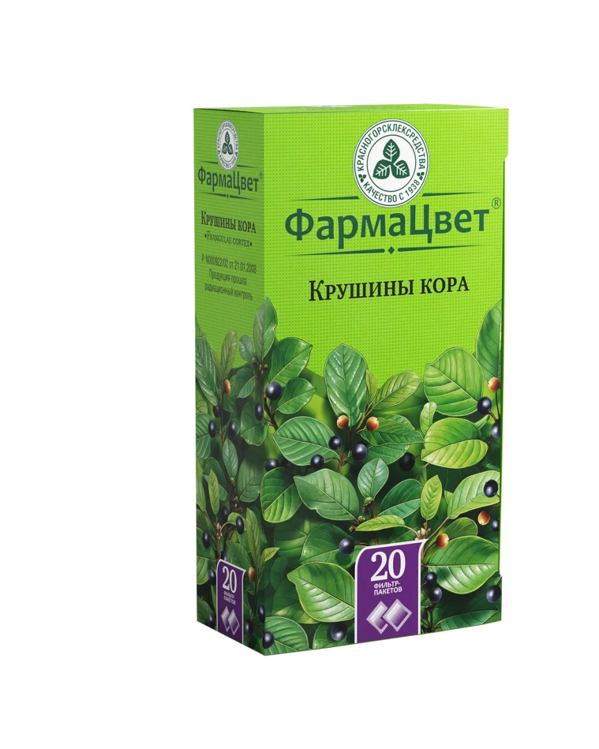 Крушины кора, сырье растительное-порошок, 1.5 г, 20 шт.