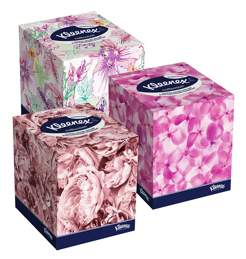 Kleenex Collection Салфетки в коробке, салфетки, 100 шт.