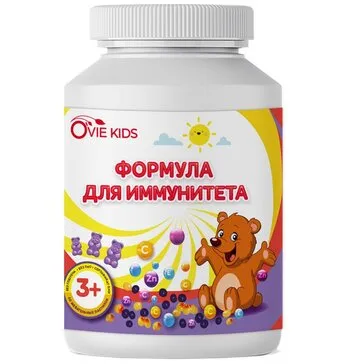 Ovie kids Мишки Формула для иммунитета, пастилки жевательные, в форме мишек, 60 шт.