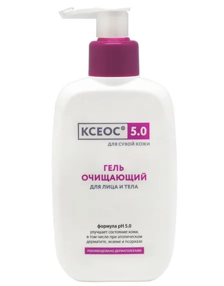 Ксеос 5.0 Гель для лица и тела Очищающий, для сухой кожи, 250 мл, 1 шт.