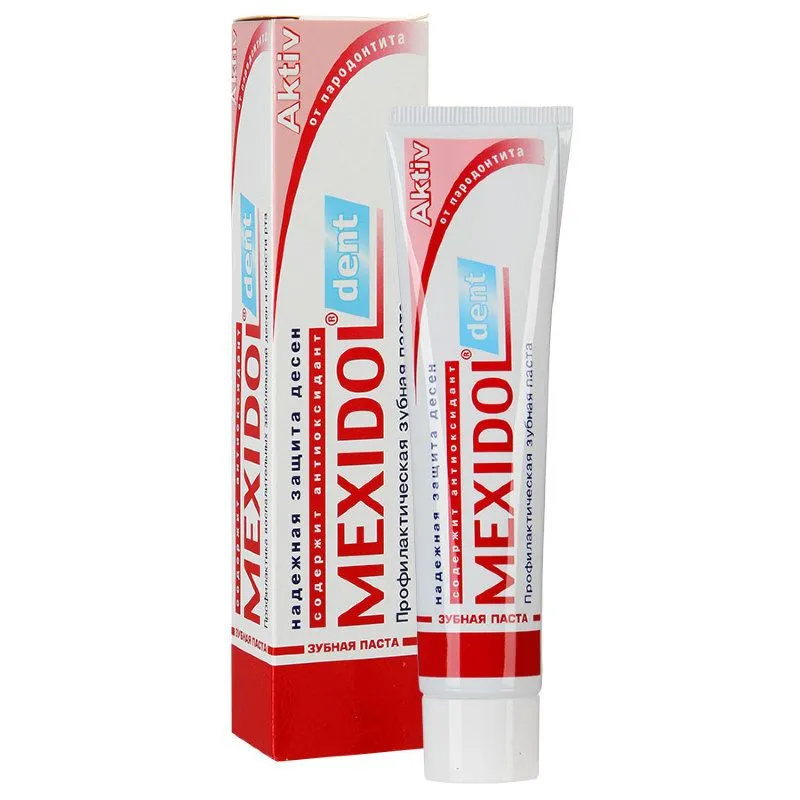 Mexidol dent Aktiv Зубная паста, паста зубная, 100 г, 1 шт.