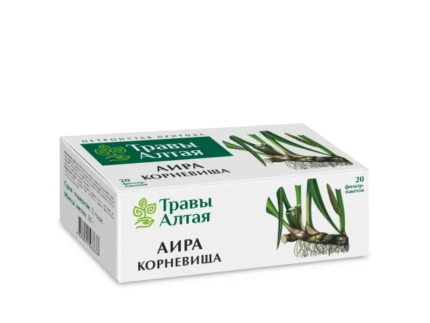 Травы Алтая Аира корневища, фиточай, 1.5 г, 20 шт.