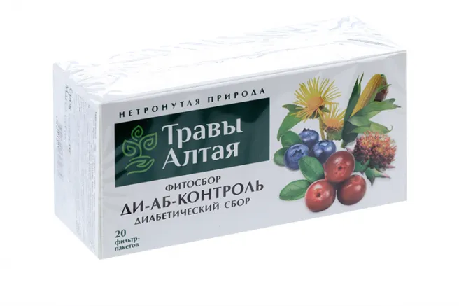 Травы Алтая Диабетический сбор, фиточай, 1.5 г, 20 шт.