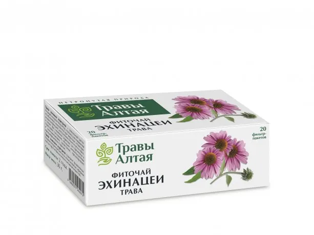 Травы Алтая Эхинацея трава, фиточай, 1,5 г, 20 шт.