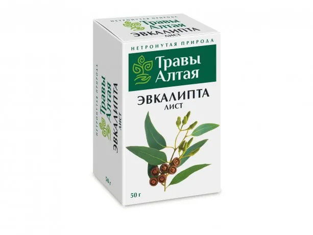 Травы Алтая Эвкалипта лист, фиточай, 50 г, 1 шт.