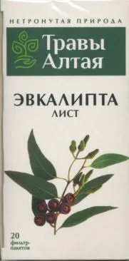 Травы Алтая Эвкалипта лист, фиточай, 1,5 г, 20 шт.