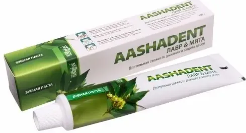 Aashadent зубная паста лавр и мята, паста зубная, 100 г, 1 шт.