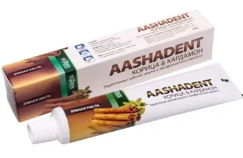 Aashadent зубная паста корица и кардамон, паста зубная, 100 г, 1 шт.