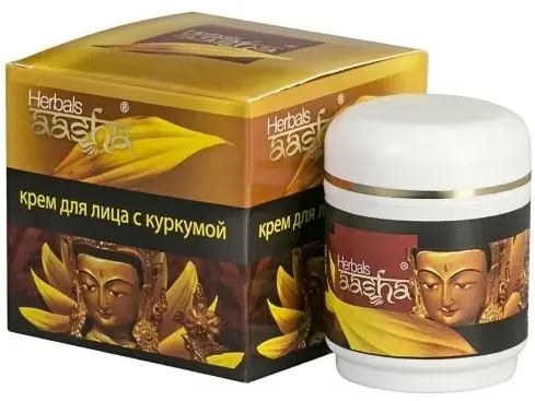 Aasha herbals крем для лица с куркумой, крем для лица, 50 мл, 1 шт.