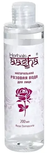 Aasha herbals вода розовая натуральная для лица, 200 мл, 1 шт.