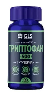 GLS Триптофан 500, 250 мг, капсулы, 90 шт.