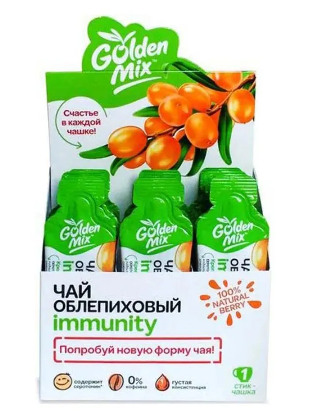 Golden Mix Чай облепиховый Immunity, чай, 21 шт.