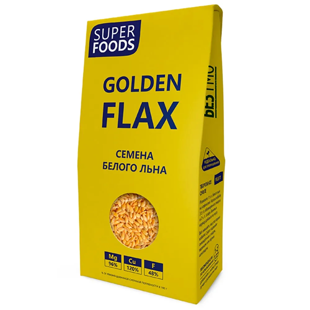 Golden Flax Семена белого льна, семена, 150 г, 1 шт.