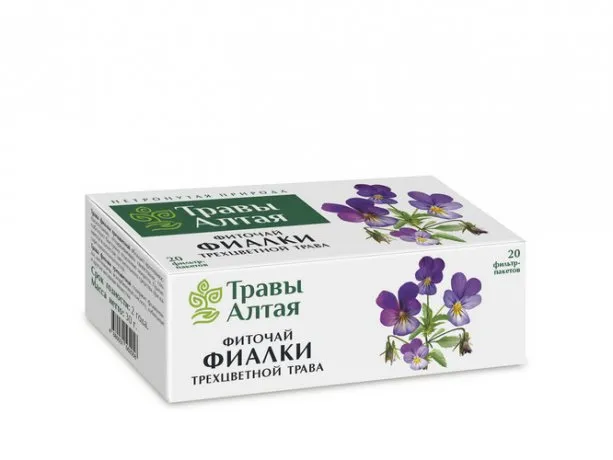 Травы Алтая Фиалка трава, фиточай, 1,5 г, 20 шт.