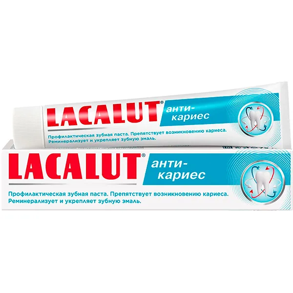 Lacalut Анти-кариес Зубная паста, паста зубная, 75 мл, 1 шт.