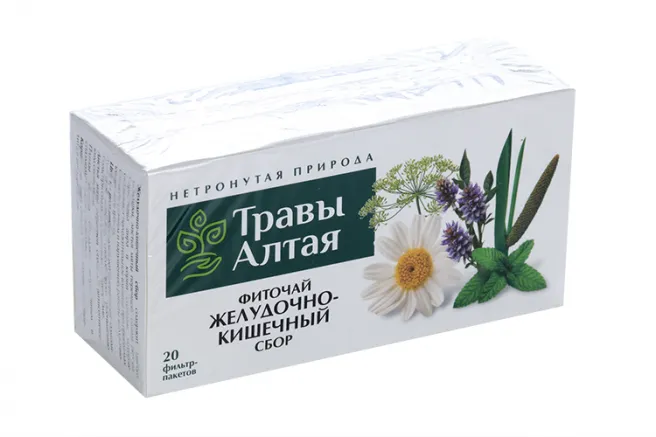 Травы Алтая Фиточай Желудочно-кишечный сбор, фиточай, 1,5 г, 20 шт.