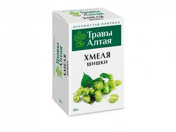 Травы Алтая Хмеля шишки, фиточай, 50 г, 1 шт.