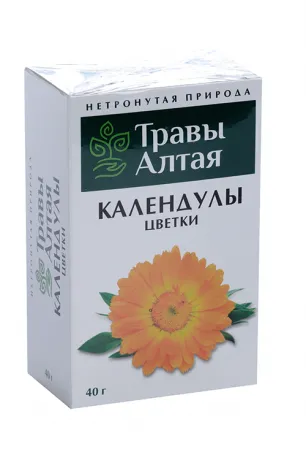 Травы Алтая Календулы цветки, фиточай, 40 г, 1 шт.