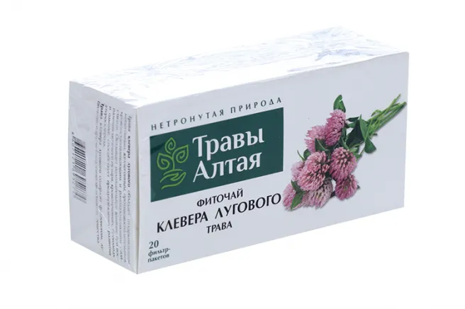 Травы Алтая Клевера лугового трава, фиточай, 1,5 г, 20 шт.