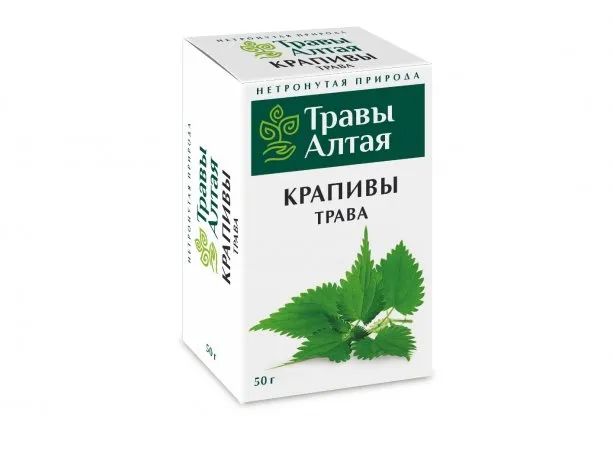 Травы Алтая Крапивы трава, сырье растительное, 50 г, 1 шт.