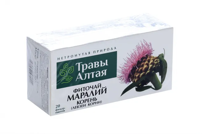 Травы Алтая Фиточай Маралий корень (Левзея), фиточай, 1.5 г, 20 шт.