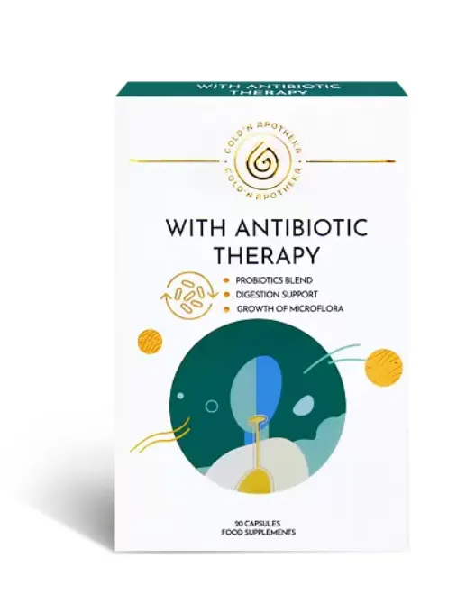 Gold'n Apotheka With Antibiotic Therapy Симбиол, капсулы, 20 шт.