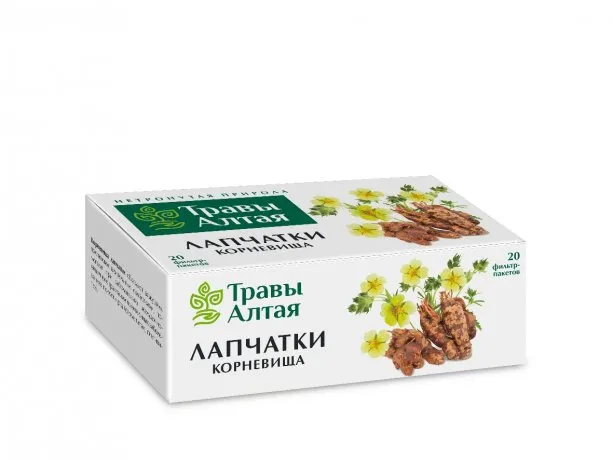 Травы Алтая Лапчатки корневища, фиточай, 1,5 г, 20 шт.