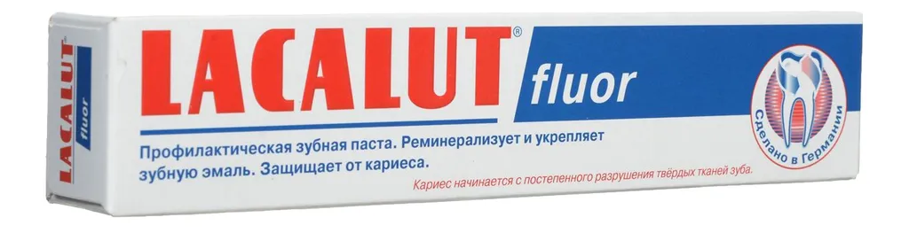 Lacalut Fluor зубная паста, паста зубная, 50 г, 1 шт.