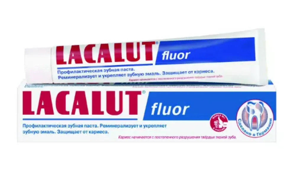 Lacalut Fluor зубная паста, паста зубная, 75 мл, 1 шт.