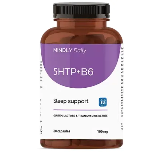 MINDLY Daily 5 HTP+Витамин B6, капсулы, 60 шт.