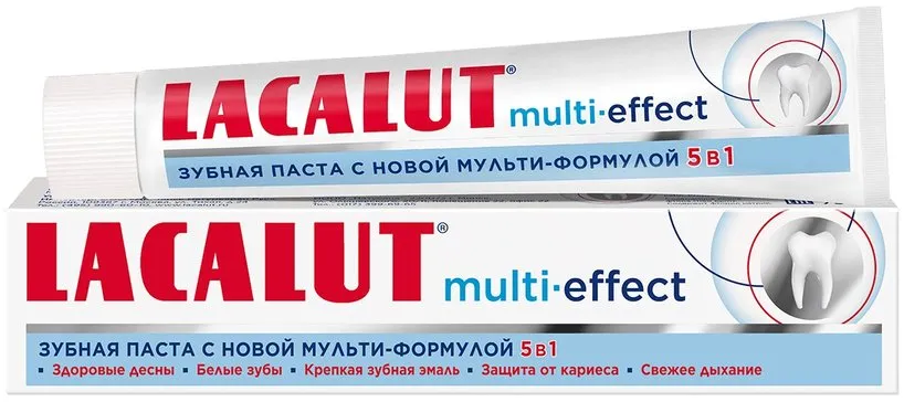 Lacalut Multi-effect 5в1 Зубная паста, паста зубная, 50 мл, 1 шт.