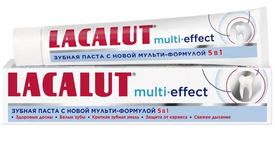 Lacalut Multi-effect 5в1 Зубная паста, паста зубная, 75 мл, 1 шт.