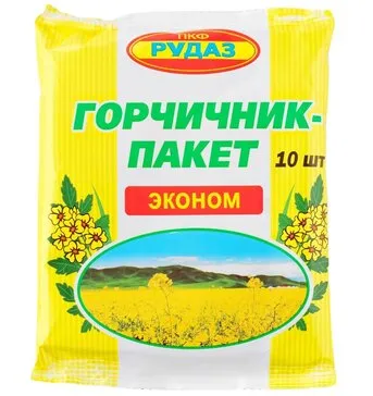 Горчичник-пакет Эконом, порошок для наружного применения, 3.3 г, 10 шт.