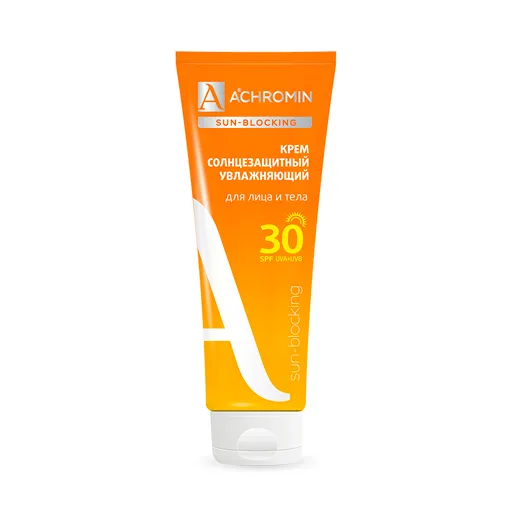 Achromin Крем солнцезащитный для лица и тела SPF 30, 250 мл, 1 шт.