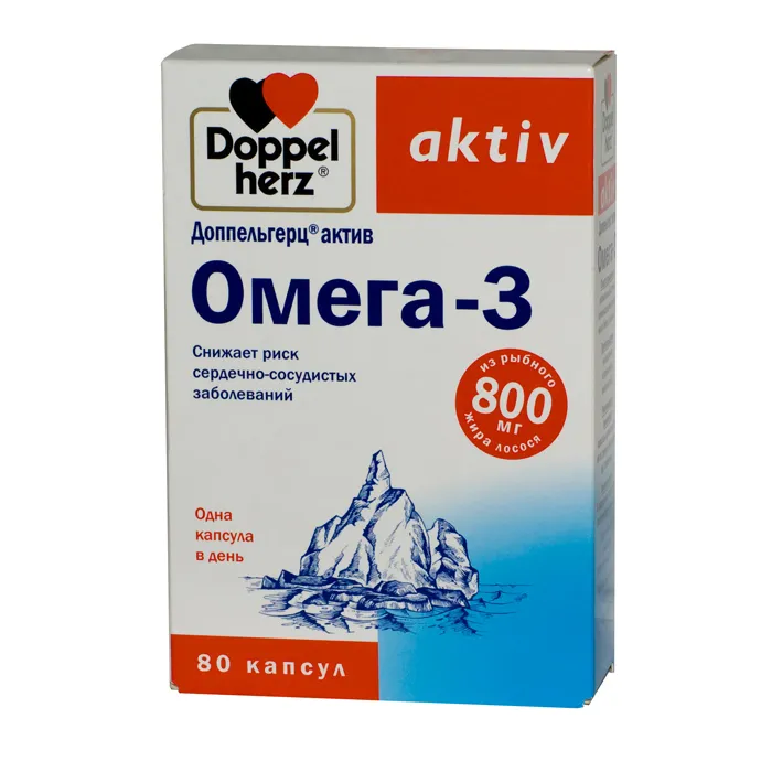 Доппельгерц актив Омега-3, капсулы, 80 шт.