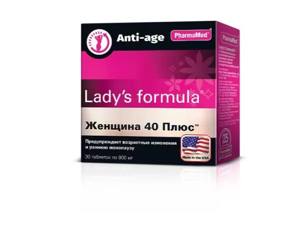 Lady’s formula Женщина 40 плюс, 900 мг, таблетки, 30 шт.