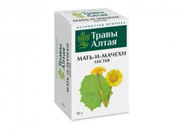 Травы Алтая Мать-и-мачехи листья, фиточай, 35 г, 1 шт.