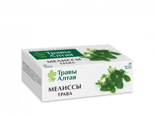 Травы Алтая Мелиссы трава, фиточай, 1,5 г, 20 шт.