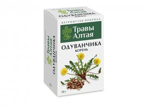 Травы Алтая Одуванчика корень, фиточай, 50 г, 1 шт.