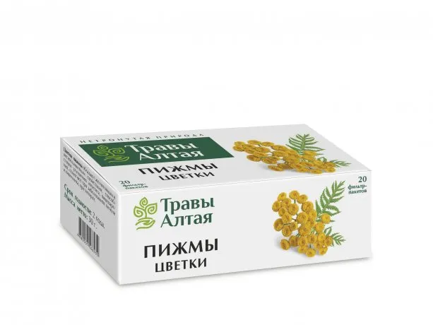 Травы Алтая Пижмы цветки, фиточай, 1,5 г, 20 шт.