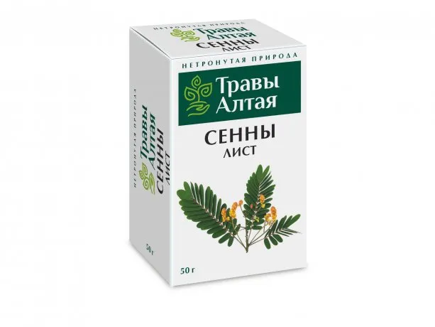 Травы Алтая Сенны лист, сырье растительное, 50 г, 1 шт.