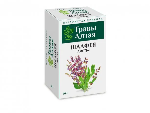 Травы Алтая Шалфея листья, фиточай, 50 г, 1 шт.